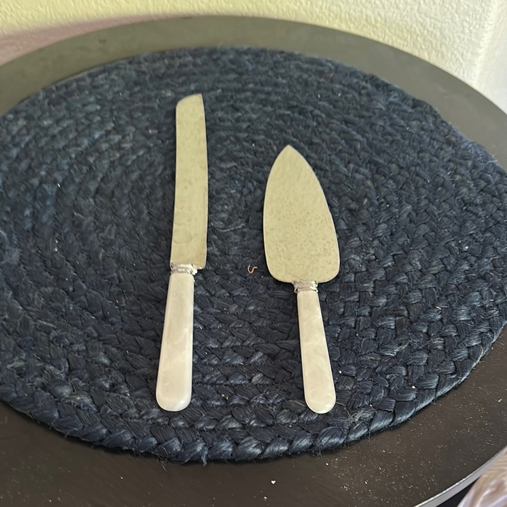 Sheffield England Stainless Steel Cake Knife and Server Set